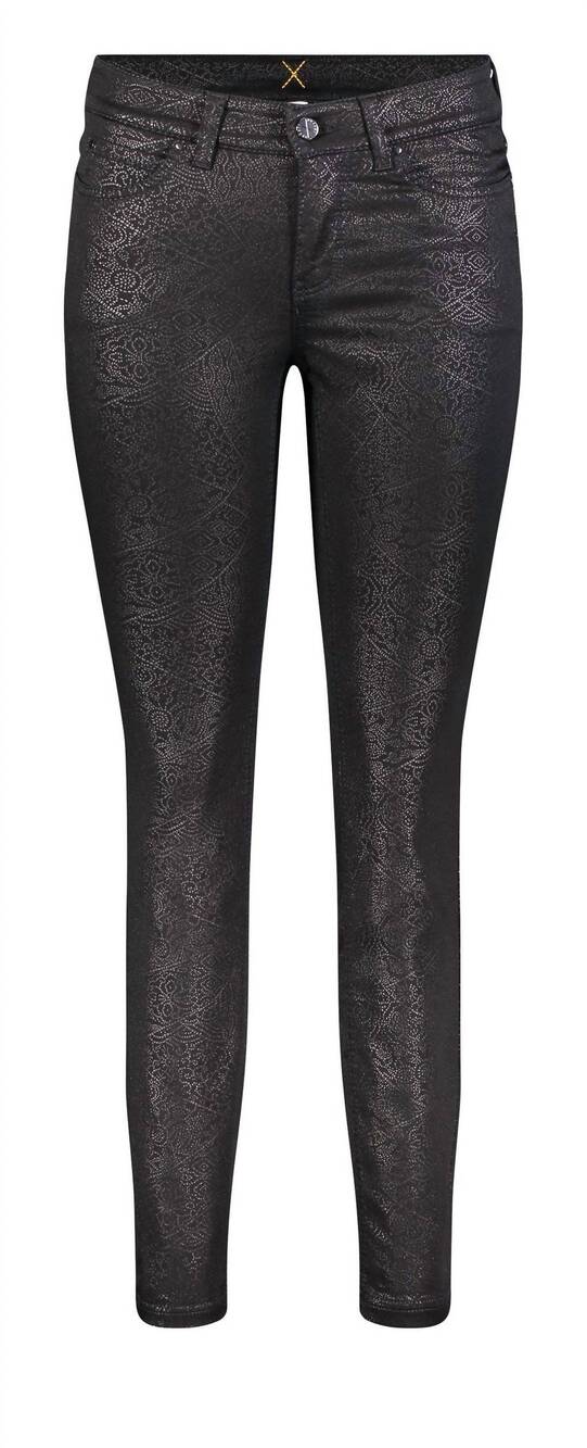 NEW MAC JEANS women's skinny chain jean in black
